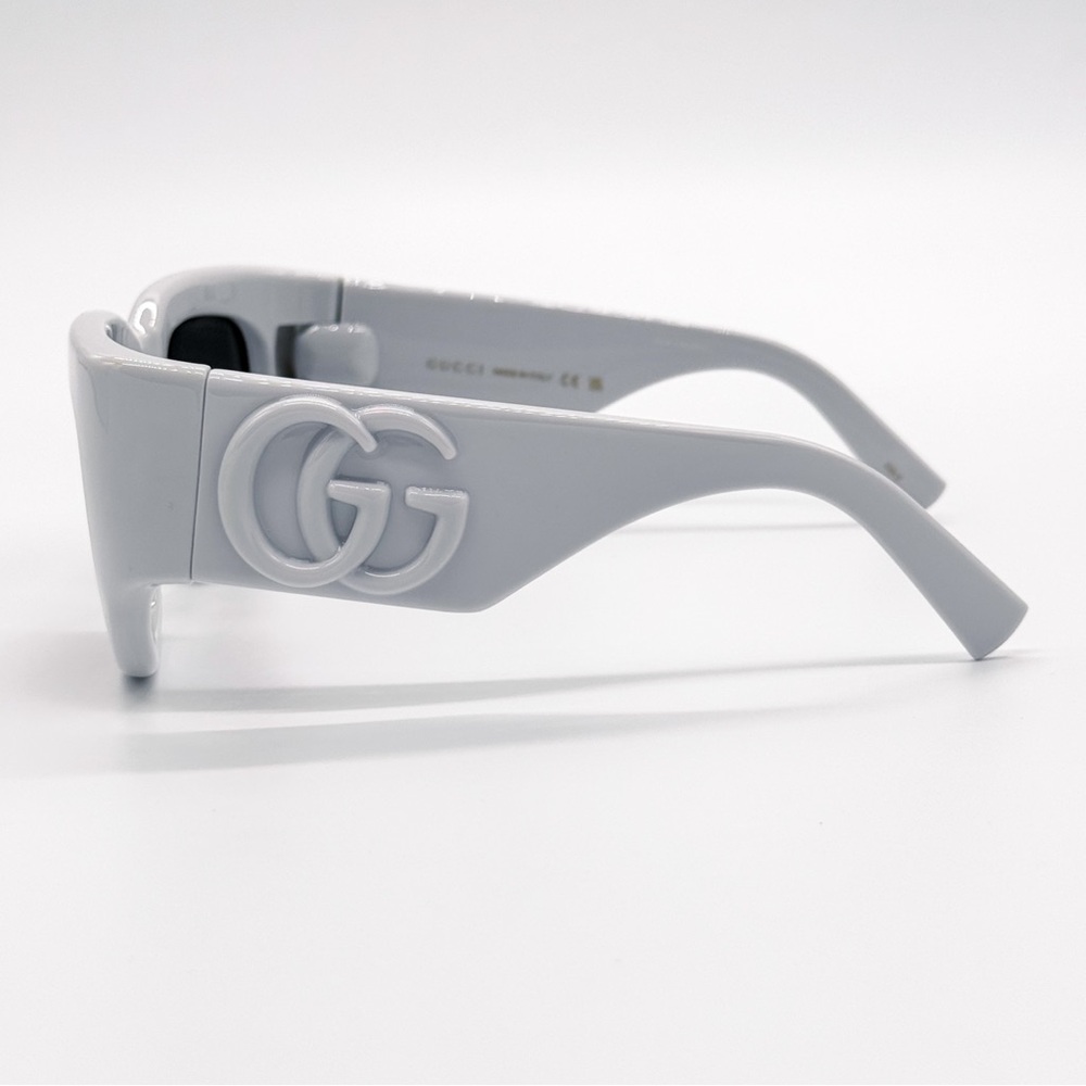 NEW GUCCI GG1545S 003 SQUARE LIGHT GREY WOMEN SUNGLASSES GUCCI EYEWEAR - Picture 8 of 14